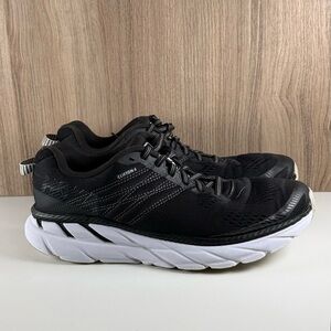 Hoka One One Clifton 6 1102873 BWHT Black Running Shoes Women’s Size 7